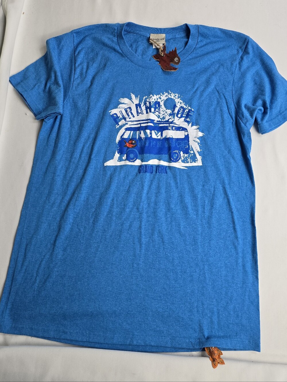 NWT Pirana Joe Born To Be Wild Grand Turk Souvenir VW Bus Tshirt